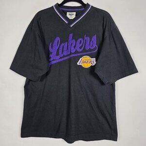 Vintage Lee Sport NBA Los Angeles Lakers Basketball Mens Large Black T Shirt